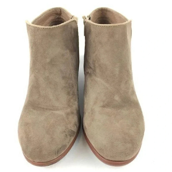 Wild Diva Ankle Boots size 6.5 Tan Western Booties - Picture 2 of 8